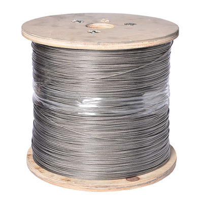 قیمت خوب مقاومت در برابر خوردگی 0.5mm 7x7 سیم فولاد ضد زنگ درجه 304/316 برای کاربردهای بیرونی آنلاین