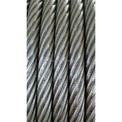 قیمت خوب مقاومت کششی اسمی 1670MPa 8xK19S / 8xK26WS / 8xK31WS / 8xK36WS / 8xK41WS طناب فولادی فشرده نشده و گالوانیزه آنلاین
