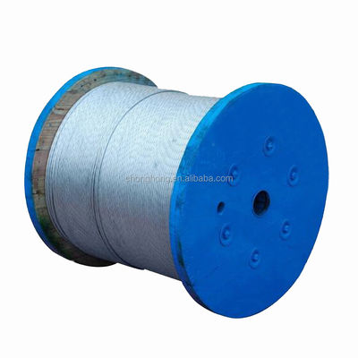 قیمت خوب سیم گالوانیزه 1 × 7 سیم فولادی برای پیام رسان سیم بالا سیم زمینی و ثابت سیم استاندارد DIN درجه فولاد کربن آنلاین