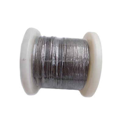 قیمت خوب 1x7 طناب سیم فولادی ضد زنگ Inox سیم طناب فولادی ضد زنگ 1.5mm 2mm 3mm 4mm Si محتوای % 0.1 AISI304 AISI316 SUS304 SUS316 آنلاین