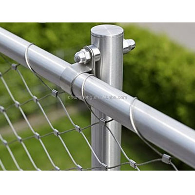 قیمت خوب طناب فولادی ضد زنگ AISI304/316 برای توری پرندگان/توری طناب باغ وحش/توری مش طناب سیمی فرول 1x19 ساخت و ساز آنلاین