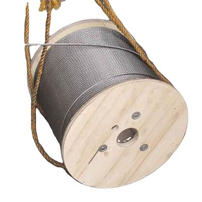 قیمت خوب طناب فولادی ضد زنگ 1x37 AISI304 برای نصب های دریایی مقاوم در برابر خوردگی آنلاین