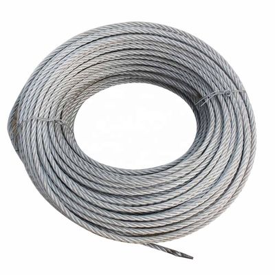 قیمت خوب طناب فولادی ضد زنگ 7X19 1.5mm برای مصالح ساختمانی غیر آلیاژی انعطاف پذیری آنلاین