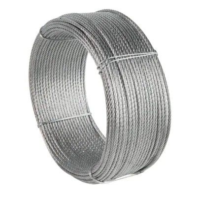 قیمت خوب فولاد کربنی گرید 5*K19S SFC طناب فولادی گالوانیزه 8 میلی متری برای سیستم انرژی بادی با استحکام 1960 مگاپاسکال و دوام آنلاین
