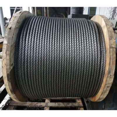 قیمت خوب طناب فولادی کربنی 3/16 اینچ 7x7/7x19 سیم بکسل فولادی پودری سیاه گالوانیزه کابل هواپیمای سیاه با استحکام کششی بالا آنلاین