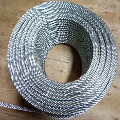 قیمت خوب 100ft Coils 6x19 IWRC کابل گالوانیزه فولاد طناب سیم 3/32