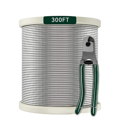 قیمت خوب قطعه ی کمربند کابل از فولاد ضد زنگ 7x7 T316 برای ریلنگ های عرشه آنلاین