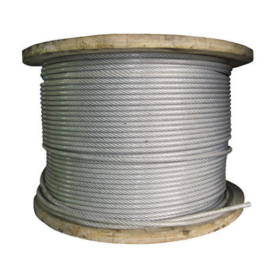 قیمت خوب 7*7 304 طناب سیم فولادی ضد زنگ با روکش نایلون 2.5 میلی متری برای نرده نامرئی کابل Inox طول 1000 متر یا سفارشی سازی آنلاین