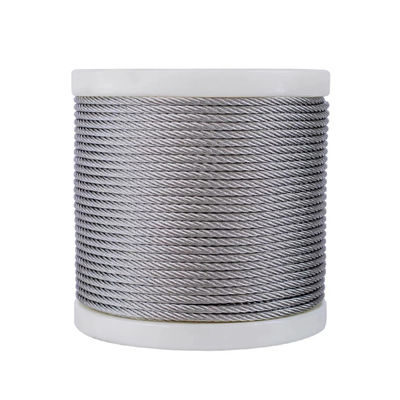 قیمت خوب 6X12 7FC/6X24 FC / 6X19 FC / 6X37 FC سیم بکسل فولادی ضد زنگ برای وینچ استحکام 1570-1960 مگاپاسکال خدمات پردازش دیگر آنلاین