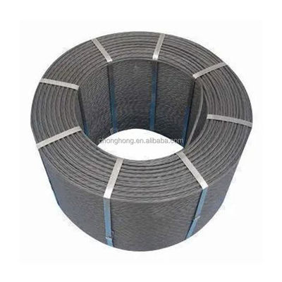 قیمت خوب OEM 15.24mm 7 سیم کابل در هر متر رشته فولادی برای رشته های پی سی سیم فولادی بتنی پیش فشار آنلاین
