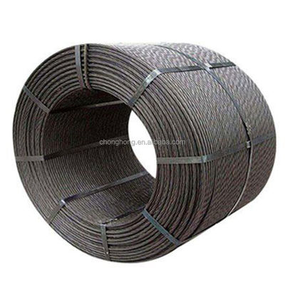 قیمت خوب رشته های فولادی درجه فولاد کربن بالا 1x19/1x7 رشته سیم گالوانیزه برای سیم بسته بندی گزینه ای مقرون به صرفه آنلاین