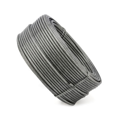 قیمت خوب کابل هواپیمای گالوانیزه 7X19 کابل سیم فولادی با استحکام بالا با پذیرش OEM فولاد ضد زنگ 304 آنلاین