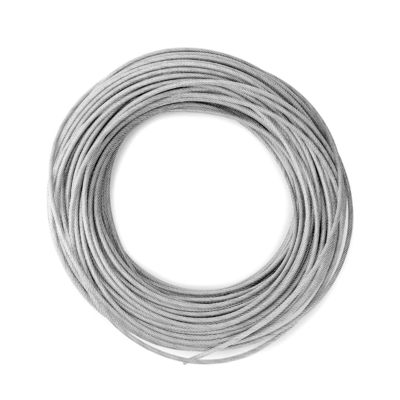 قیمت خوب کابل سیم فولادی ضد زنگ 7X7 304/316 که در کابل هواپیمای گالوانیزه با تلرانس ±1٪ و OEM استفاده می شود آنلاین