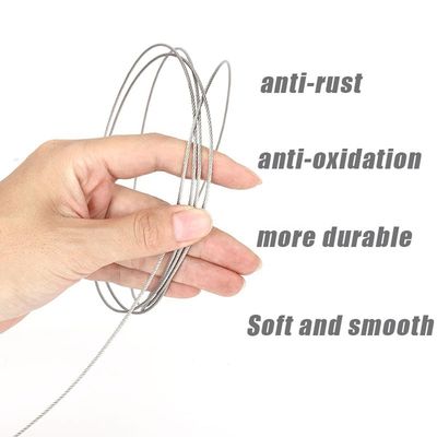 قیمت خوب فولاد ضد زنگ 3/32 اینچ کابل هواپیمای سیم فولادی گالوانیزه 7x7 ساختار آنلاین