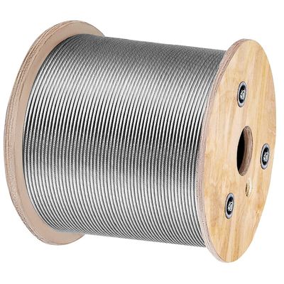 قیمت خوب ساختمان فولاد ضد زنگ 316 نوع 1x19 ASTM A 475 با مقاومت کششی بالا گالوانیزه 7 سیم 0.33 میلی متر رشته فولادی کابل فولادی گالوانیزه آنلاین