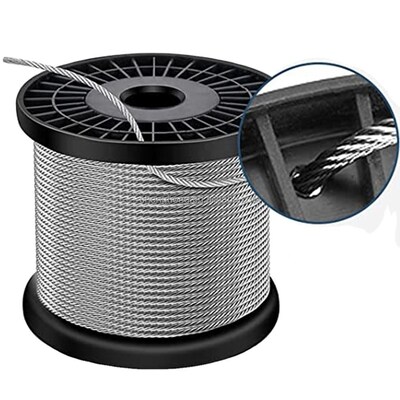 قیمت خوب AISI304 304L 316 316L سیم فولاد ضد زنگ کابل SS با ساخت 7x7 برای کاربردهای دریایی آنلاین