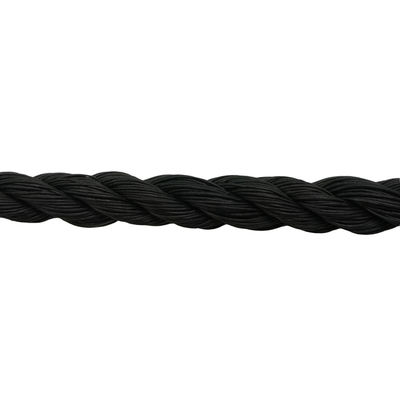 قیمت خوب DIN استاندارد 24mm 3-strand Polyethylene سیاه پی ای طناب با PE فولاد درجه عملکرد آنلاین