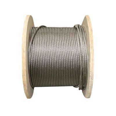 قیمت خوب طناب فولادی ضد زنگ 7x7 با قطر 2 میلی‌متر برای کاربردهای سنگین و استحکام کششی بالا آنلاین