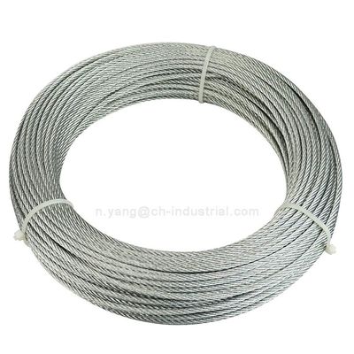 قیمت خوب طناب های فولادی گالوانیزه 6*19، کابل فولادی گالوانیزه 3/64 اینچی هواپیما، کویل های 100 فوتی، خدمات پردازش طناب سیمی IWRC 6x19، سایر موارد آنلاین