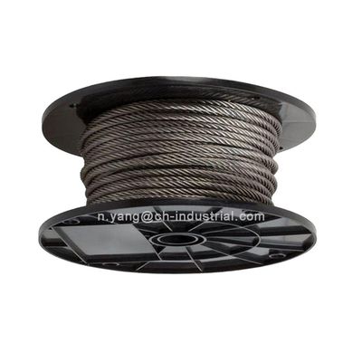 قیمت خوب کابل فولادی غیر مغناطیسی سفارشی A2 A4 کابل اینوکس 6x7 FC 7x7 AISI316T AISI304 SUS316 SUS304 طناب سیم فولادی ضد زنگ آنلاین