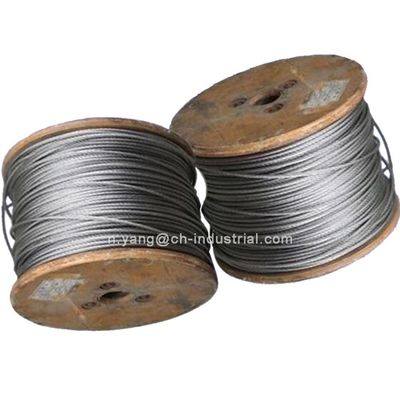 قیمت خوب کابل فولادی 7x7 500ft با هسته فولادی طناب فولادی 1/16 