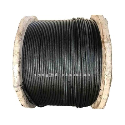 قیمت خوب ASTM استاندارد 7x7 سیاه پودر پوشانده سیم گالوانیزه طناب هواپیما برای صحنه و فیلم آنلاین