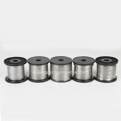 قیمت خوب مقاومت بالا در برابر خوردگی و محتوای کربن 0.08٪ طناب سیم فولادی ضد زنگ 7x19 1.8 میلی متری برای کابل اینوکس آنلاین