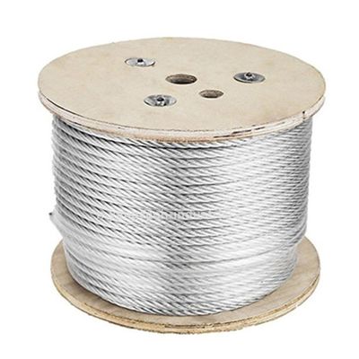 قیمت خوب فولاد درجه کربن استیل 500 متر/قرقره 3/32 اینچ کابل فولادی 6x7 FC کابل هواپیمایی تلرانس سایر سیم فولادی گالوانیزه آنلاین