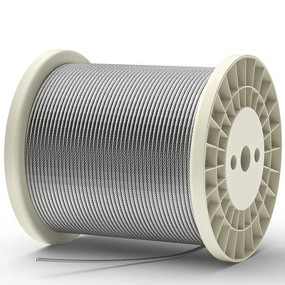 قیمت خوب کابل هواپیمایی فولاد ضد زنگ T316 7x7 کابل فولاد برای سیستم رایلینگ عرضی 7 * 7 1/8 