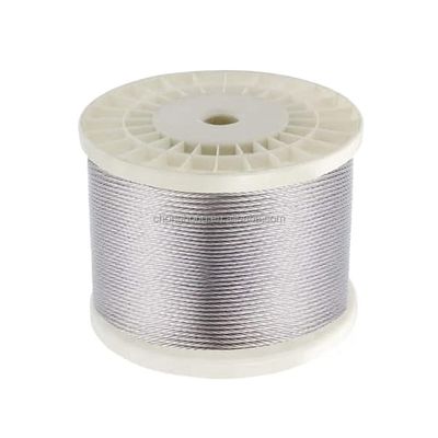 قیمت خوب 1x19 7x7 7x19 T316 کابل هواپیمایی فولاد ضد زنگ برای کیت های ریلینگ کابلی 1/8 