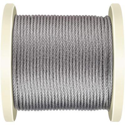 قیمت خوب طناب فولادی 3/16 اینچی 1x19 7x7 7x19 برای کیت های نرده عرشه آنلاین