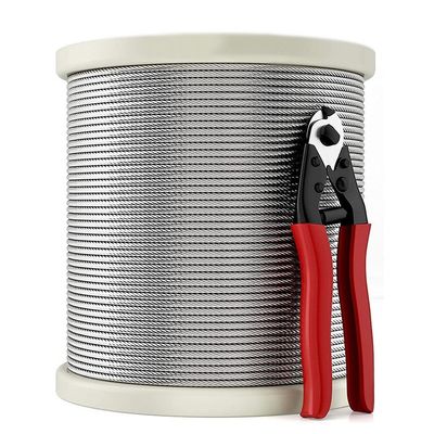 قیمت خوب 1x19 سیم بکسل استیل ضد زنگ نوع 316 بدون روکش 3/16 اینچی برای عرشه ها و موارد دیگر آنلاین