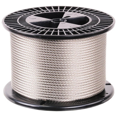 قیمت خوب 7*7 Galvanized 1 4 Steel Cable Non Alloy 1000m/Roll 1770Mpa Anti Corrosion آنلاین