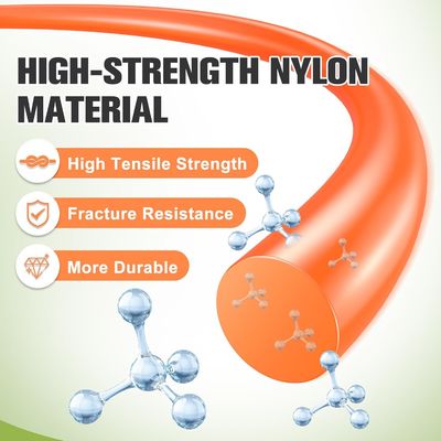 قیمت خوب 150 فوت طعمه علف ها رشته 1.0mm-5.5mm دور خط تراش کننده نارنجی نایلون رشته تراشنده خط برای تعویض جهانی آنلاین