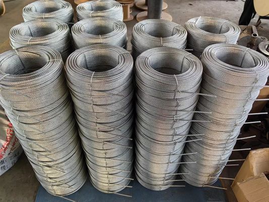 قیمت خوب طناب فولادی فشرده روشن 4Vx39S 5FC 4 رشته تخت بدون چرخش سیم فولادی بدون گالوانیزه آنلاین