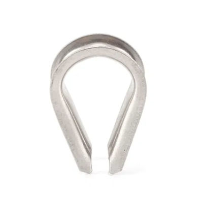 قیمت خوب Stainless Steel Wire Rope Protection Fitting Tube Cable Heavy Duty Rigging Carbon Guy Hardware D Shackle Metal Neele Punch Thimble آنلاین