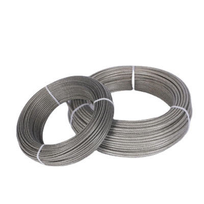 قیمت خوب 100ft Coils Steel Wire Rope 7*19 3/32