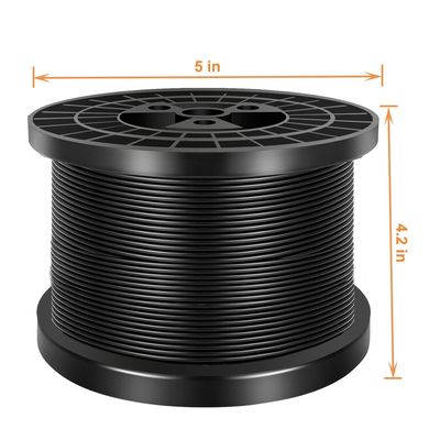 قیمت خوب Black Vinyl Coated  304 Stainless Steel Cable Wire Rope آنلاین