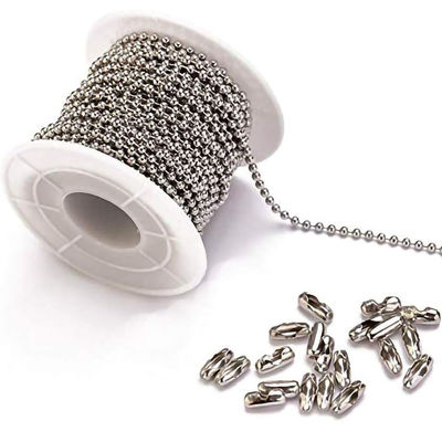 قیمت خوب Roller Chain Essential 2.4mm Stainless Steel Silver Ball Chain with Custom Length آنلاین