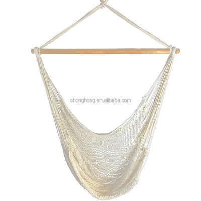قیمت خوب Outdoor Indoor White Rope Hammock Chair with Stand آنلاین