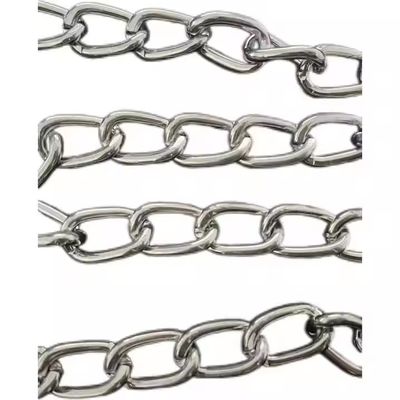 قیمت خوب Wholesale Animal Twisted Galvanized Chains Pet Dog Chain Short Link Chain For Pets آنلاین