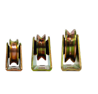قیمت خوب Sliding Guide Roller Gate Wheel 50mm 60mm 70mm 80mm 90mm 100mm U V Y Type Groove Sliding Door Pulley آنلاین