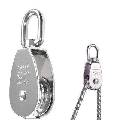 قیمت خوب Top Wholesale Stainless Steel Wire Rope / Swivel / Sailboat / Crane / Swivel Single Rope / Marine / Heave Steel Wire / Strap Lifting/Climbing Pulley For Sailing Boat آنلاین