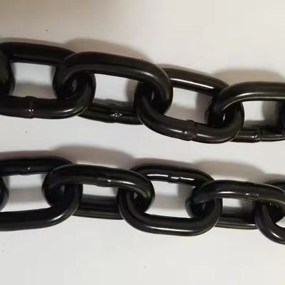 قیمت خوب G80 Black 6mm Anti Rust Lifting Chain Welded Iron 8mm Roller Chain For Hoist آنلاین