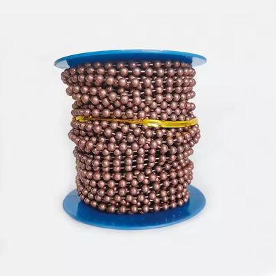 قیمت خوب Roller Blind Ball Chain 4.5mm Roller Shade Bead Chain Stainless Steel Ball Chain NO.10 Blind Components آنلاین