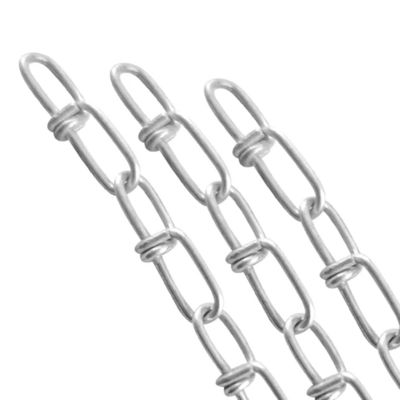 قیمت خوب زنجیر حلقه‌ای دوتایی کوتاه گالوانیزه DIN5685، زنجیر بدون جوش گره‌دار آنلاین