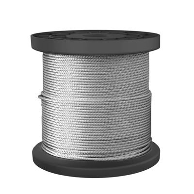 قیمت خوب 7X7 1/8'' 304 Stainless Steel Wire Rope for Traction آنلاین