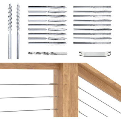 قیمت خوب T316 نردبان چپ و راست از فولاد ضد زنگ برای سخت افزارهای 3/16 اینچ کابلی آنلاین