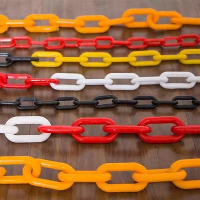 قیمت خوب زنجیر پلاستیکی هشدار ترافیکی پلی اتیلن 6 میلی متری با دید بالا برای ایمنی جاده و اندازه قابل تنظیم آنلاین