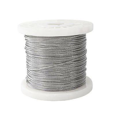 قیمت خوب 304 سیم فولاد ضد زنگ 7x19 رشته های ساخت و ساز برای سایه بادبادک و آویزان چراغ های سخت افزاری کیت آنلاین